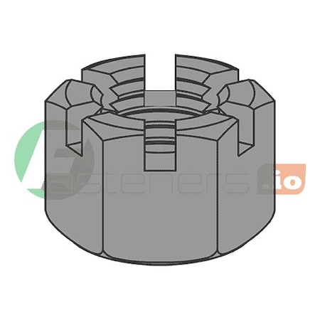 Heavy Hex Nut, 5/8-11, Steel, Plain, 39/64 In Ht, 300 PK